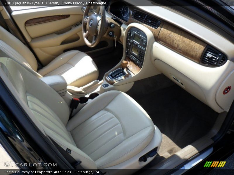  2008 X-Type 3.0 Sedan Champagne Interior