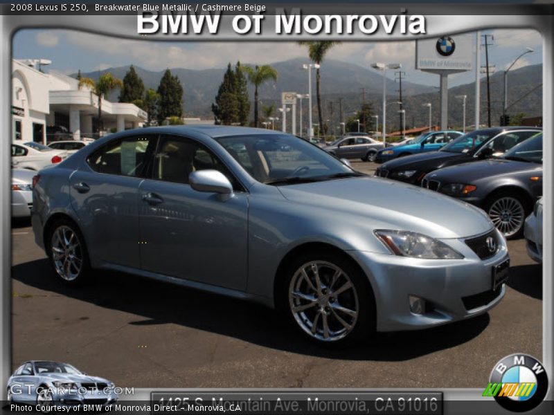 Breakwater Blue Metallic / Cashmere Beige 2008 Lexus IS 250