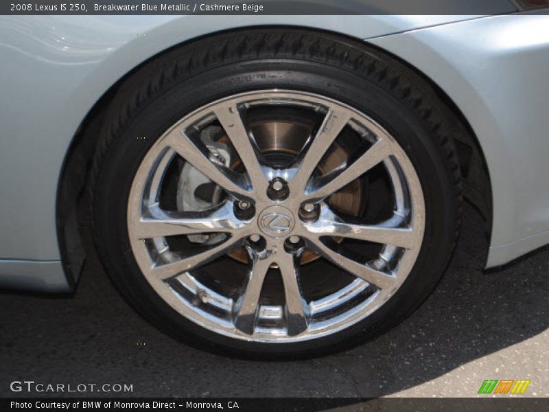 Breakwater Blue Metallic / Cashmere Beige 2008 Lexus IS 250