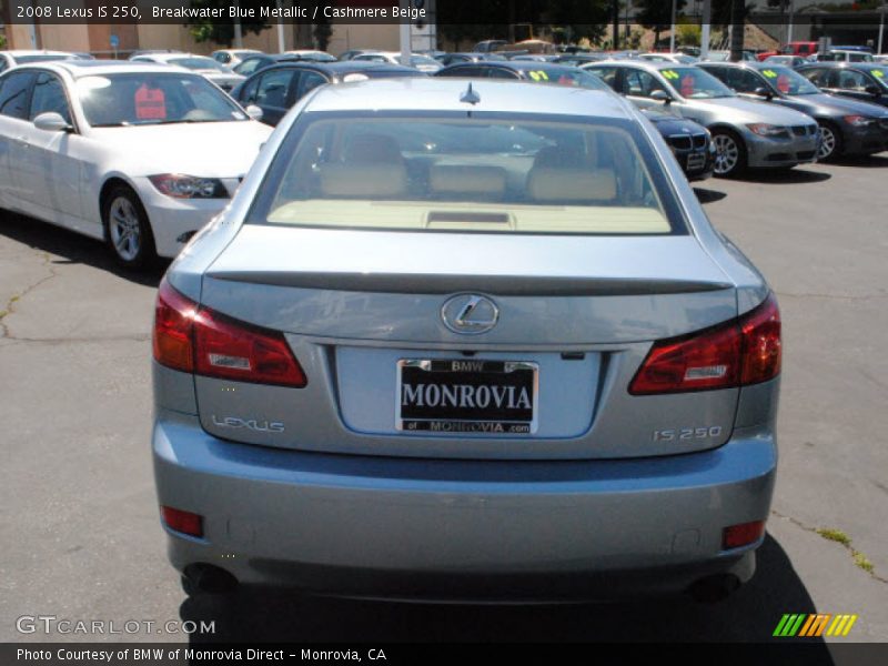 Breakwater Blue Metallic / Cashmere Beige 2008 Lexus IS 250