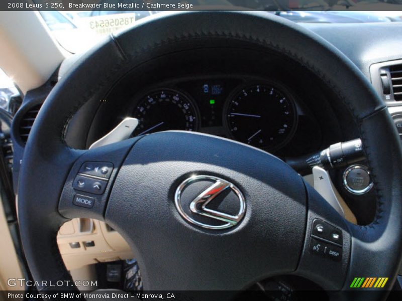 Breakwater Blue Metallic / Cashmere Beige 2008 Lexus IS 250
