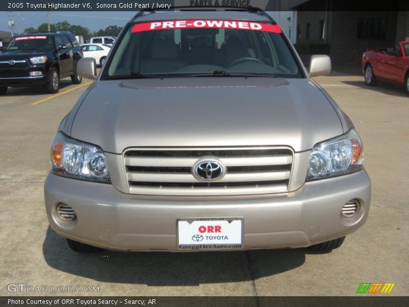 Sonora Gold Pearl / Ivory 2005 Toyota Highlander V6