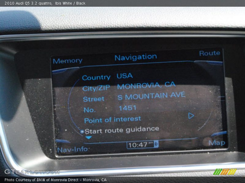 Ibis White / Black 2010 Audi Q5 3.2 quattro