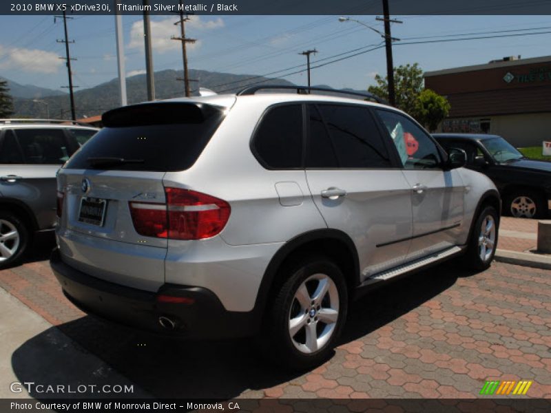 Titanium Silver Metallic / Black 2010 BMW X5 xDrive30i
