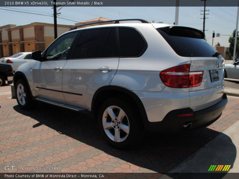 Titanium Silver Metallic / Black 2010 BMW X5 xDrive30i