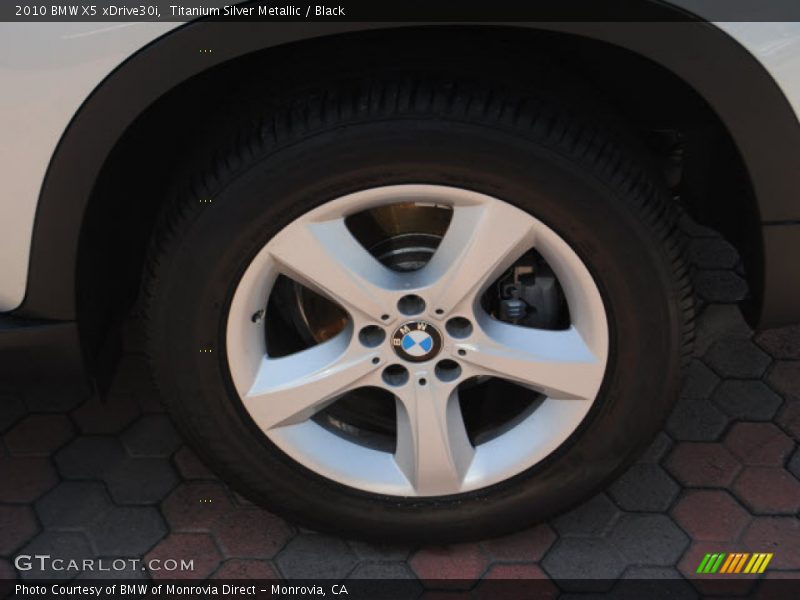 Titanium Silver Metallic / Black 2010 BMW X5 xDrive30i
