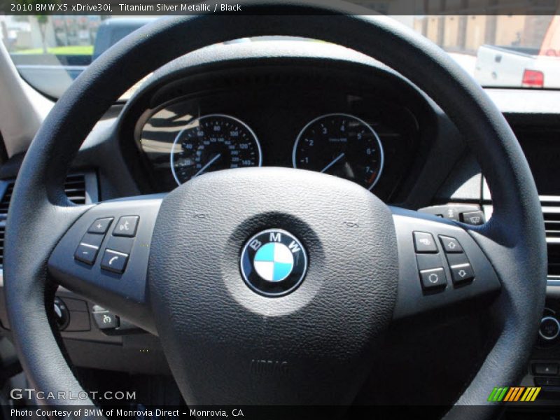 Titanium Silver Metallic / Black 2010 BMW X5 xDrive30i