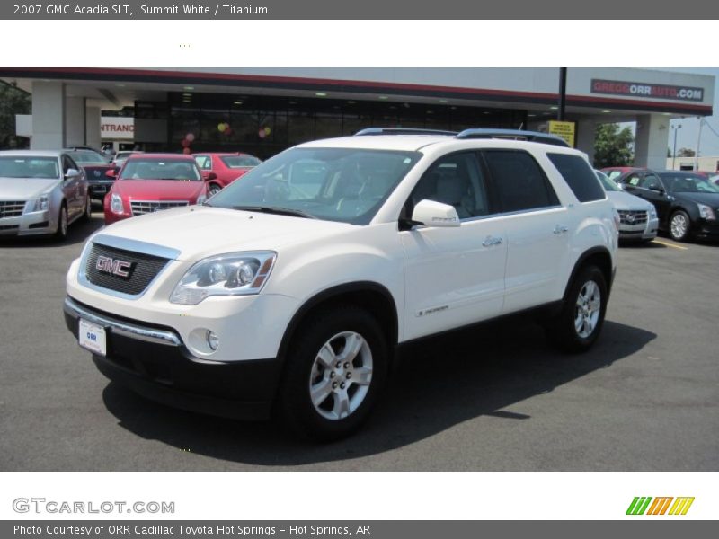 Summit White / Titanium 2007 GMC Acadia SLT