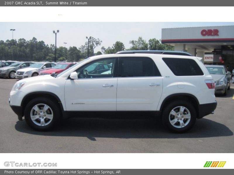 Summit White / Titanium 2007 GMC Acadia SLT