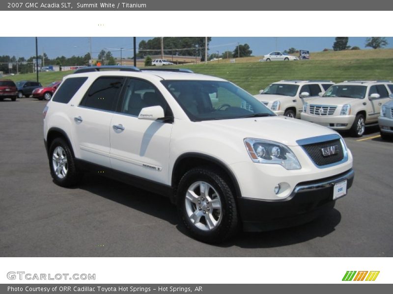 Summit White / Titanium 2007 GMC Acadia SLT