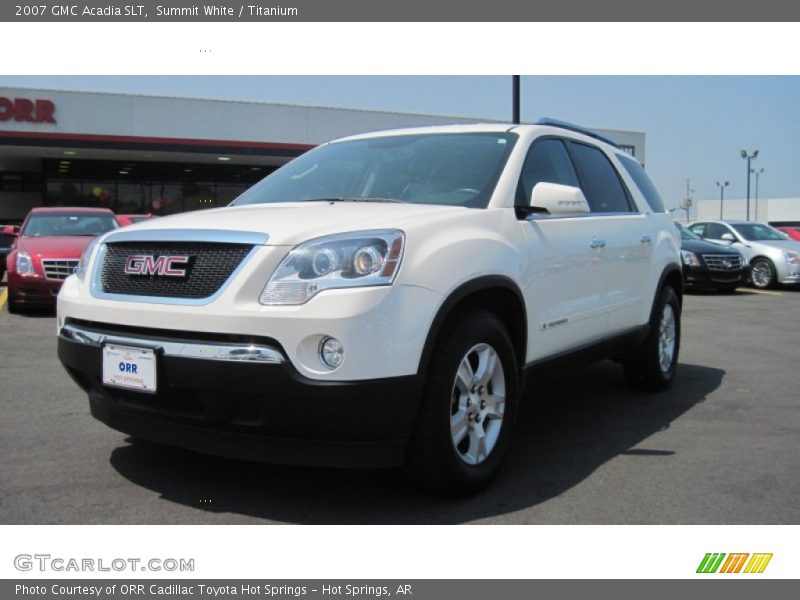 Summit White / Titanium 2007 GMC Acadia SLT