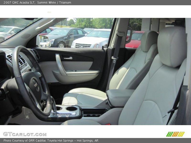Summit White / Titanium 2007 GMC Acadia SLT