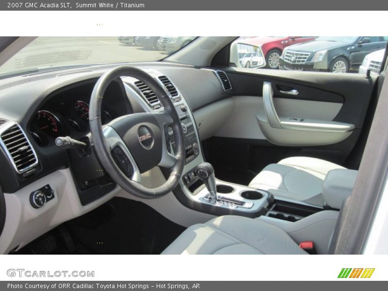 Summit White / Titanium 2007 GMC Acadia SLT