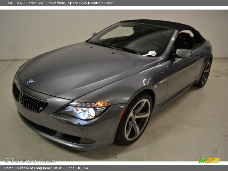 Space Grey Metallic / Black 2008 BMW 6 Series 650i Convertible