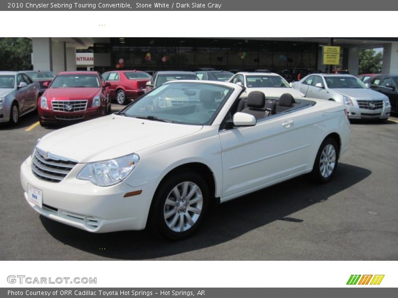 Stone White / Dark Slate Gray 2010 Chrysler Sebring Touring Convertible