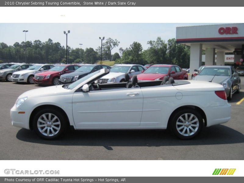 Stone White / Dark Slate Gray 2010 Chrysler Sebring Touring Convertible
