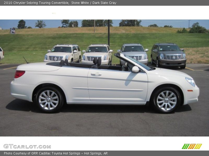 Stone White / Dark Slate Gray 2010 Chrysler Sebring Touring Convertible