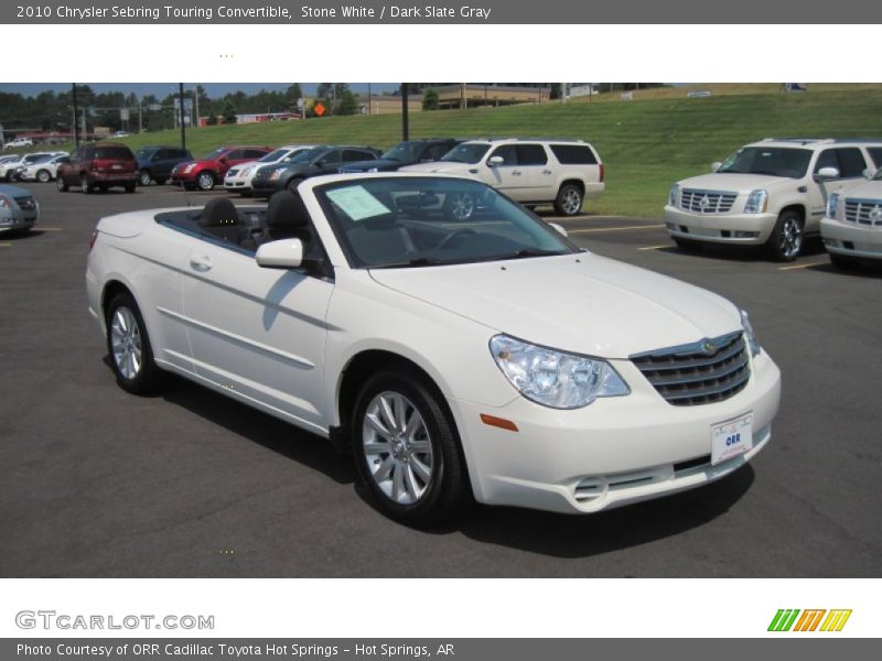 Stone White / Dark Slate Gray 2010 Chrysler Sebring Touring Convertible
