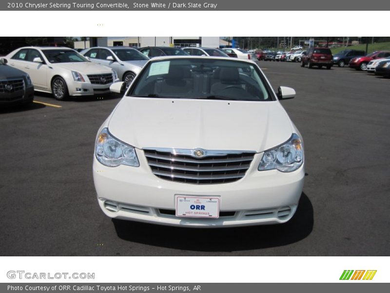 Stone White / Dark Slate Gray 2010 Chrysler Sebring Touring Convertible