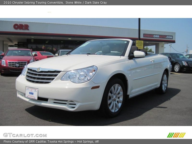 Stone White / Dark Slate Gray 2010 Chrysler Sebring Touring Convertible