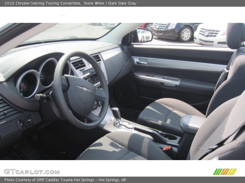 Stone White / Dark Slate Gray 2010 Chrysler Sebring Touring Convertible