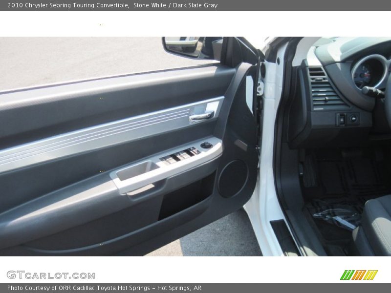 Stone White / Dark Slate Gray 2010 Chrysler Sebring Touring Convertible