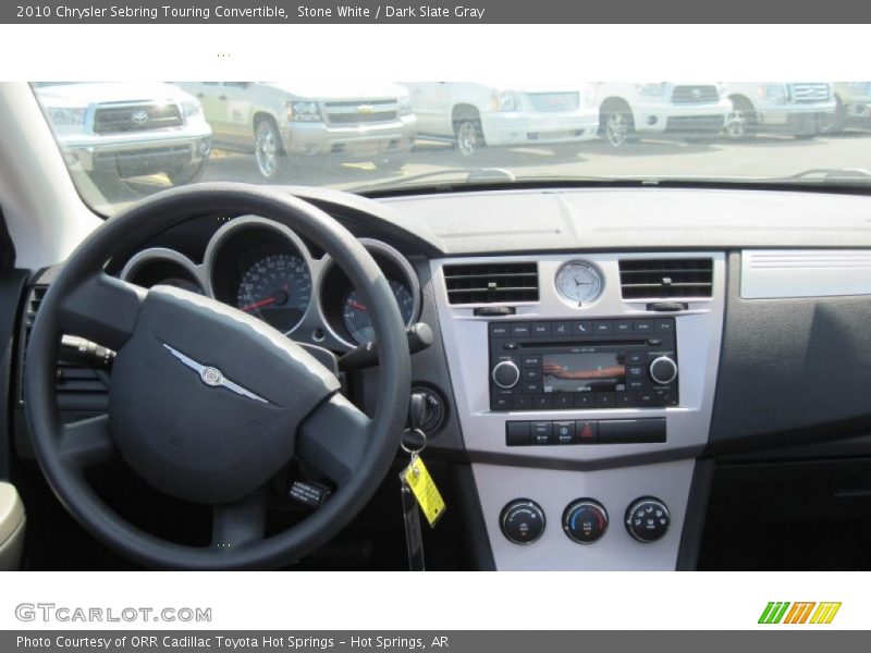 Stone White / Dark Slate Gray 2010 Chrysler Sebring Touring Convertible