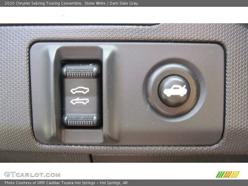 Stone White / Dark Slate Gray 2010 Chrysler Sebring Touring Convertible