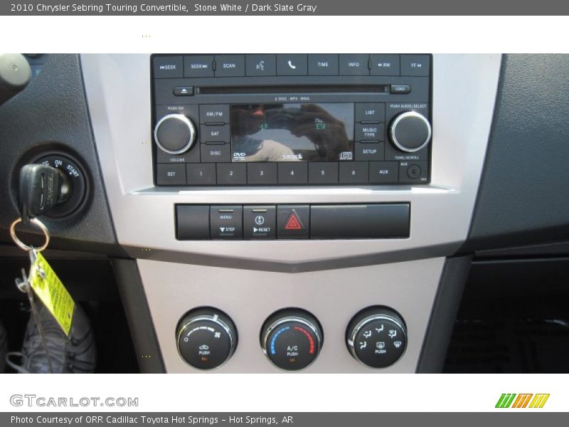 Stone White / Dark Slate Gray 2010 Chrysler Sebring Touring Convertible