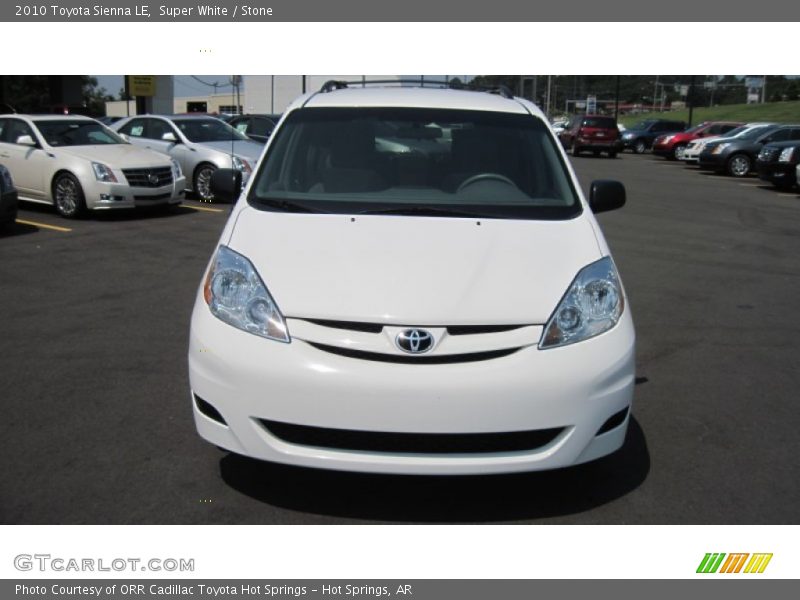 Super White / Stone 2010 Toyota Sienna LE