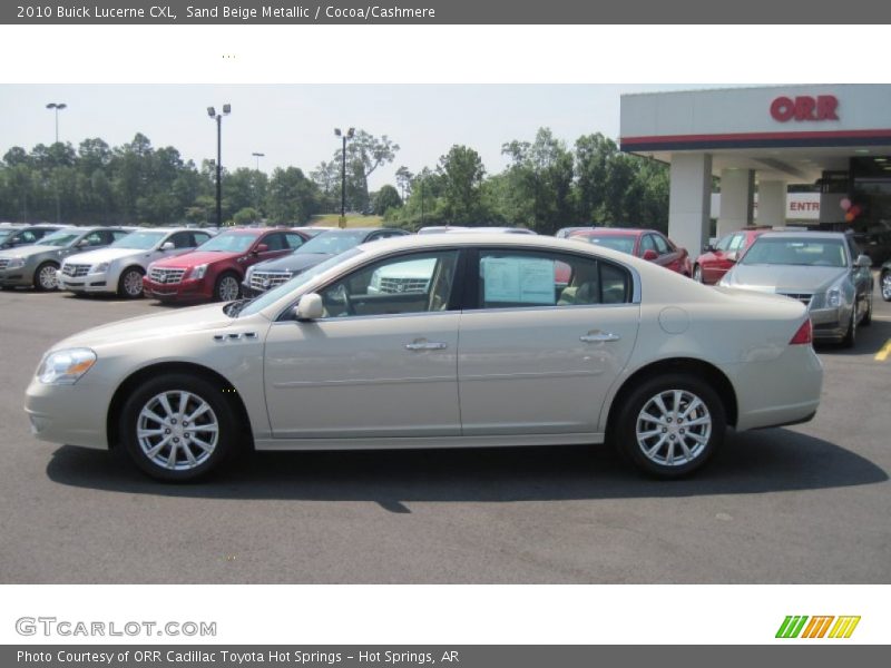 Sand Beige Metallic / Cocoa/Cashmere 2010 Buick Lucerne CXL