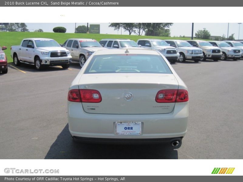 Sand Beige Metallic / Cocoa/Cashmere 2010 Buick Lucerne CXL