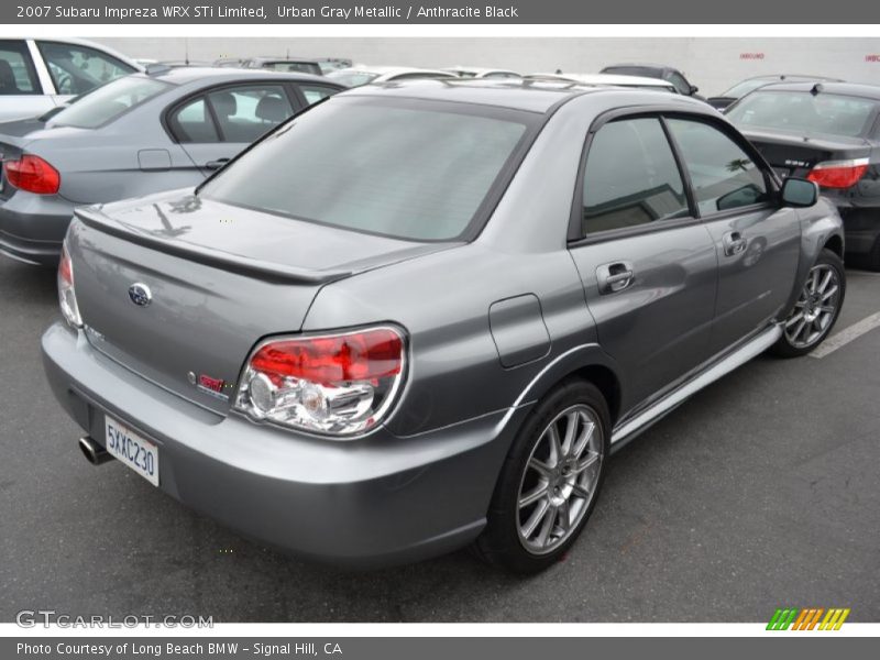 Urban Gray Metallic / Anthracite Black 2007 Subaru Impreza WRX STi Limited