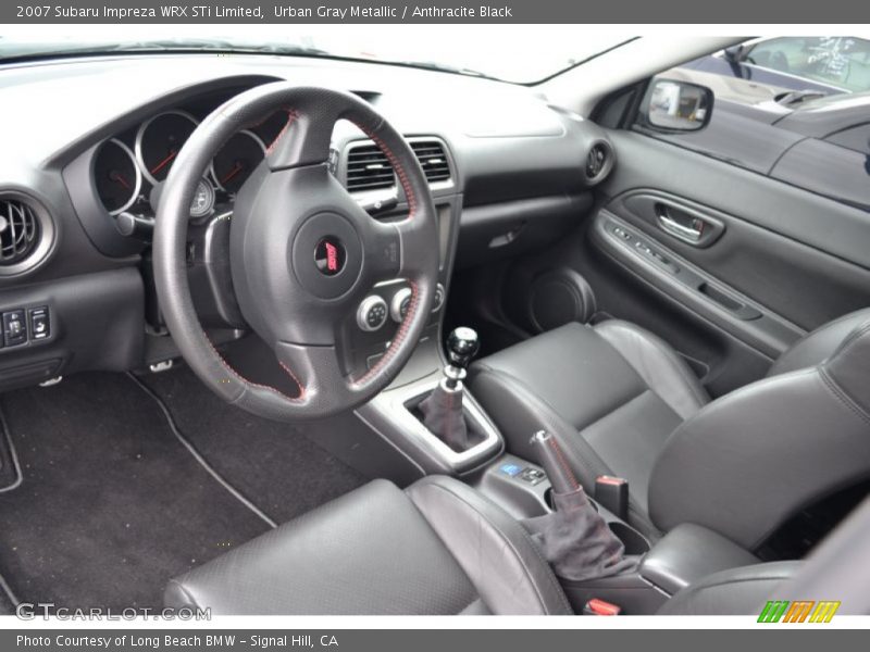  2007 Impreza WRX STi Limited Anthracite Black Interior
