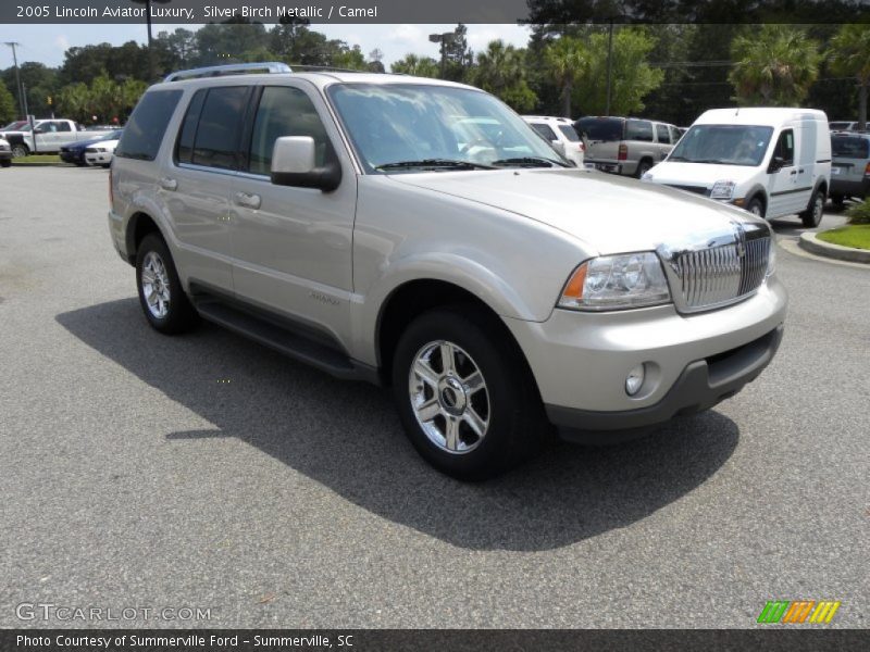 Silver Birch Metallic / Camel 2005 Lincoln Aviator Luxury