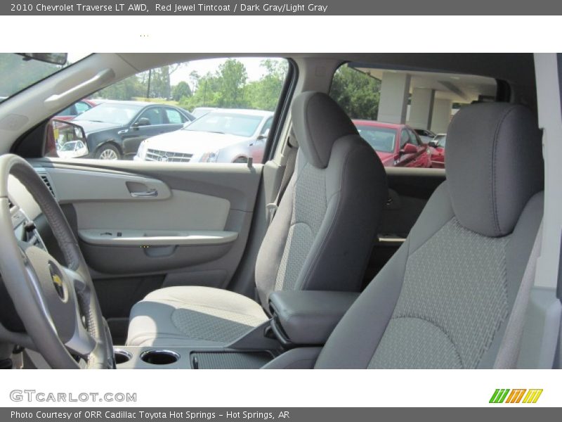 Red Jewel Tintcoat / Dark Gray/Light Gray 2010 Chevrolet Traverse LT AWD
