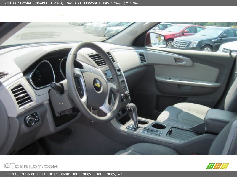 Red Jewel Tintcoat / Dark Gray/Light Gray 2010 Chevrolet Traverse LT AWD