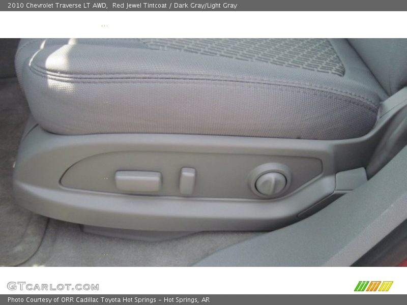 Red Jewel Tintcoat / Dark Gray/Light Gray 2010 Chevrolet Traverse LT AWD