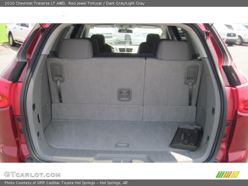 Red Jewel Tintcoat / Dark Gray/Light Gray 2010 Chevrolet Traverse LT AWD
