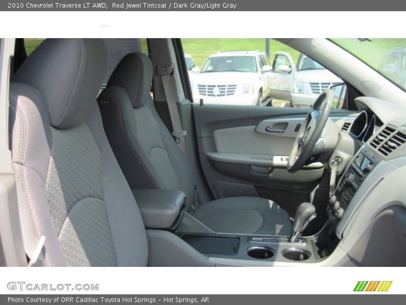 Red Jewel Tintcoat / Dark Gray/Light Gray 2010 Chevrolet Traverse LT AWD