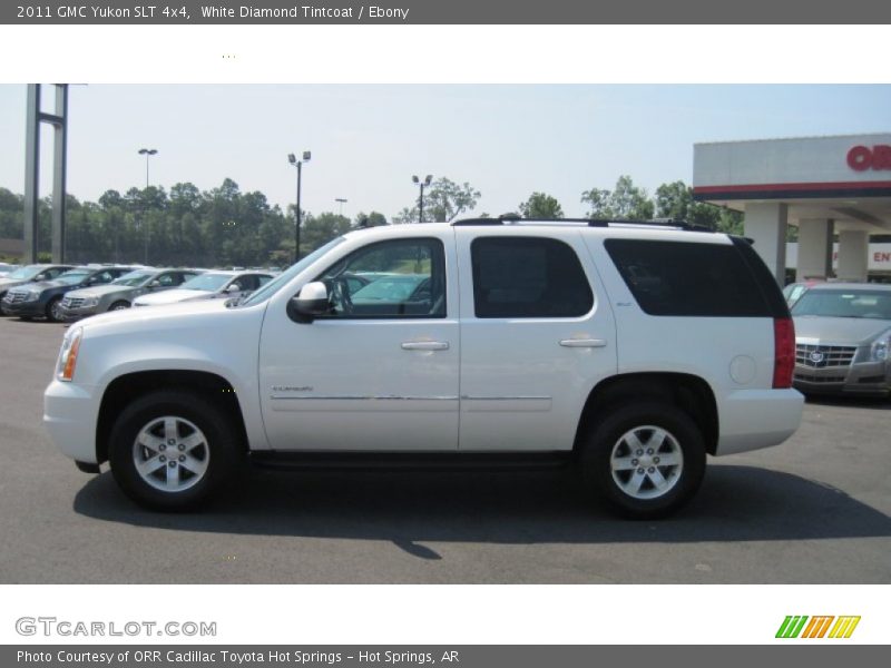 White Diamond Tintcoat / Ebony 2011 GMC Yukon SLT 4x4