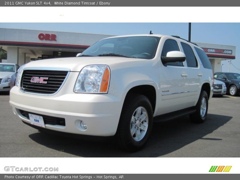 White Diamond Tintcoat / Ebony 2011 GMC Yukon SLT 4x4