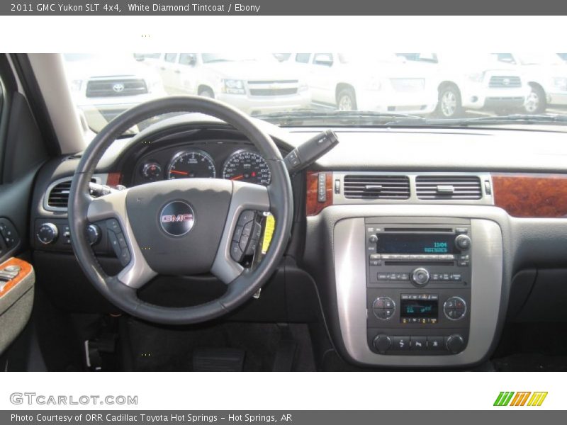 White Diamond Tintcoat / Ebony 2011 GMC Yukon SLT 4x4