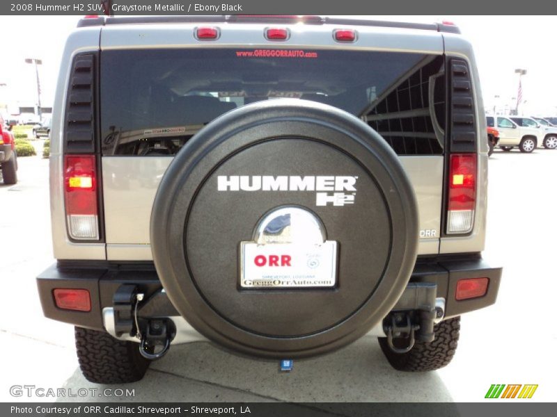 Graystone Metallic / Ebony Black 2008 Hummer H2 SUV