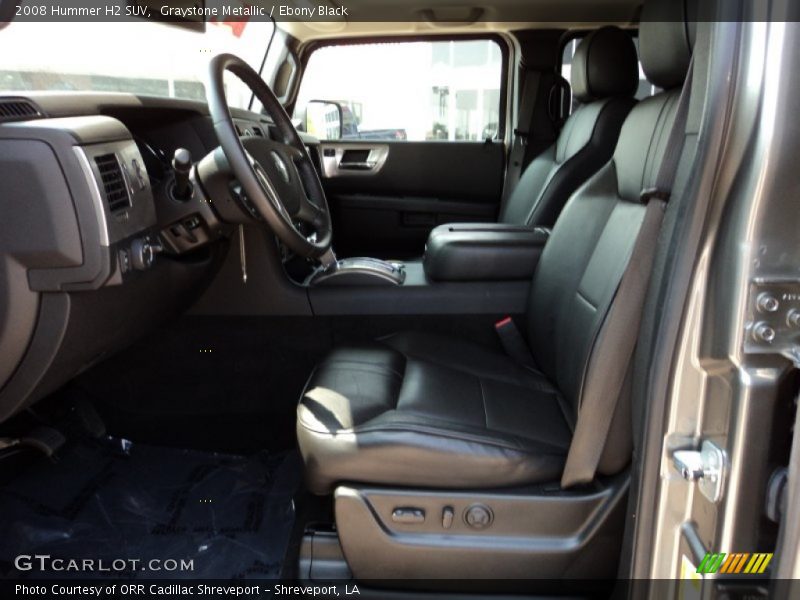 Graystone Metallic / Ebony Black 2008 Hummer H2 SUV