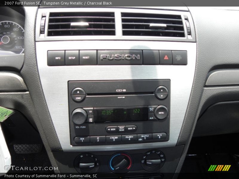 Tungsten Grey Metallic / Charcoal Black 2007 Ford Fusion SE