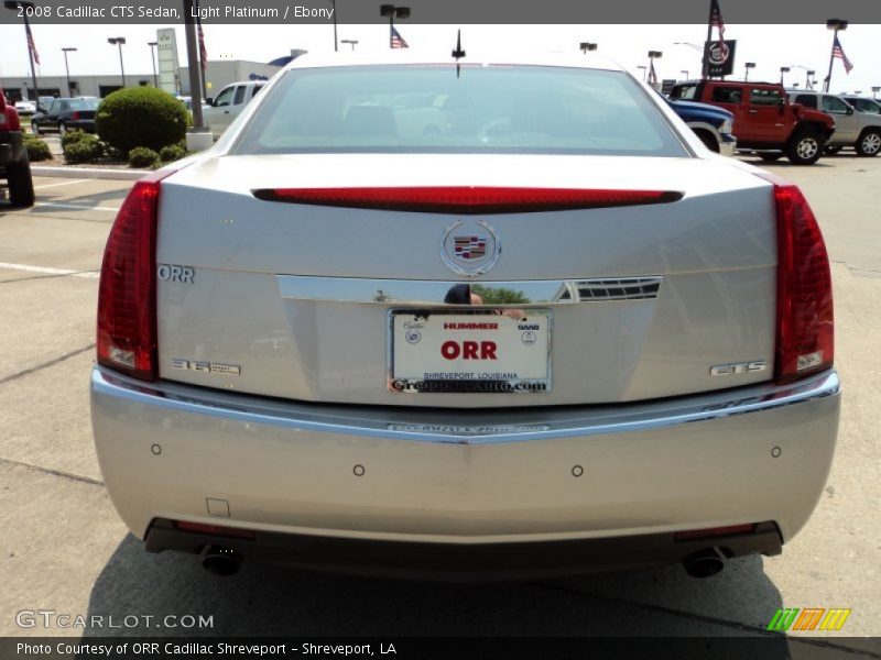 Light Platinum / Ebony 2008 Cadillac CTS Sedan