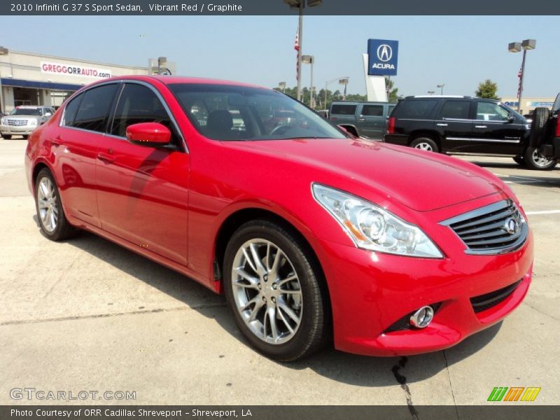 Vibrant Red / Graphite 2010 Infiniti G 37 S Sport Sedan