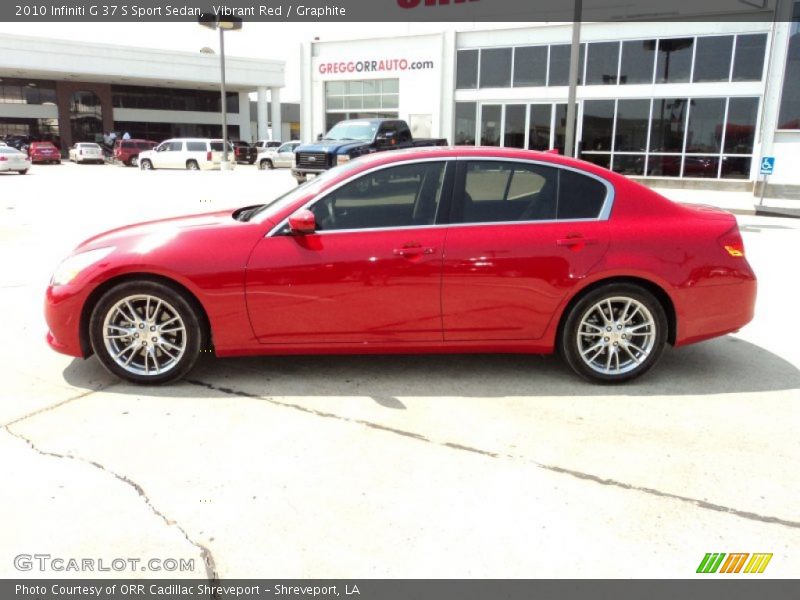 Vibrant Red / Graphite 2010 Infiniti G 37 S Sport Sedan