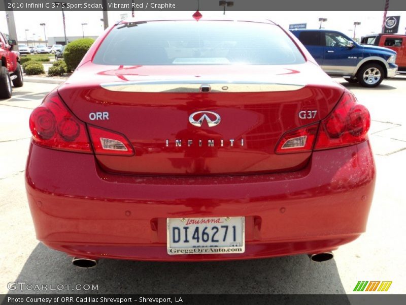 Vibrant Red / Graphite 2010 Infiniti G 37 S Sport Sedan